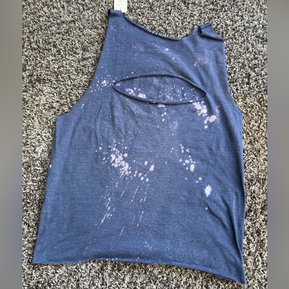 NIRVANA Blue and Yellow Tank Top - Picture 4 of 5